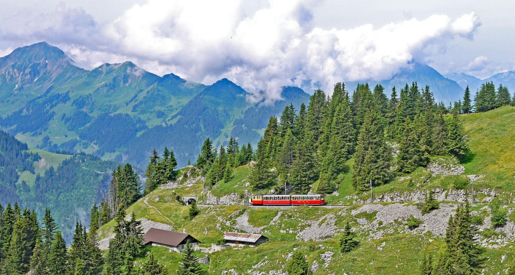 „Blick auf die Jungfrauregion in der Schweiz mit imposanten Alpenlandschaften – ein Gebiet, das zunehmend unter Overtourism und den negativen Folgen für Natur und Infrastruktur leidet.
