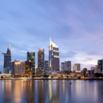 Skyline von Ho‑Chi‑Minh‑Stadt mit dem Bitexco Financial Tower in Vietnam